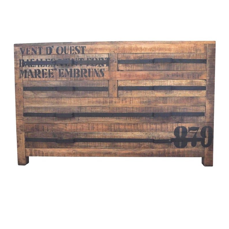 Earth Wood Industrial Chest of Drawers – handcrafted solid wood furniture