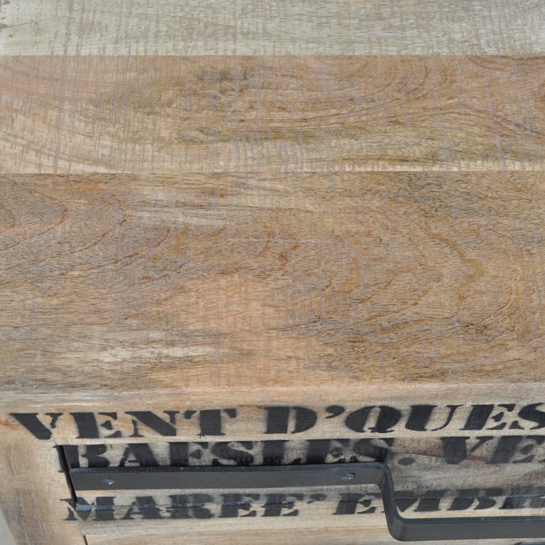 Earth Wood Industrial Chest of Drawers – handcrafted solid wood furniture