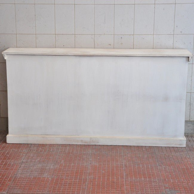 JALI SOLID 5 DRAWERS WOODEN SIDEBOARD - White wash - 180 - 40 - 90 – handcrafted solid wood furniture