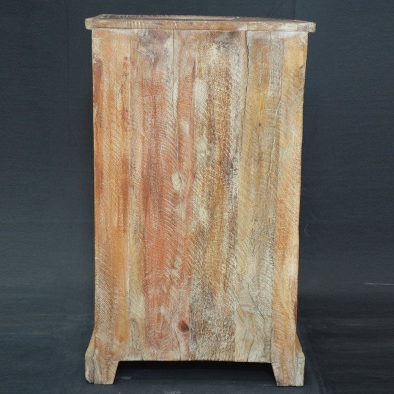 Liberty Reclaimed Wood Chest of 5 Drawers Tallboy – handcrafted solid wood furniture