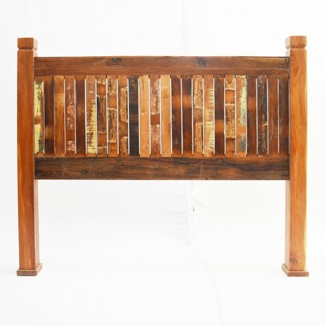 Nirvana Reclaimed Timber Wood King Bed Head headboard – handcrafted solid wood furniture