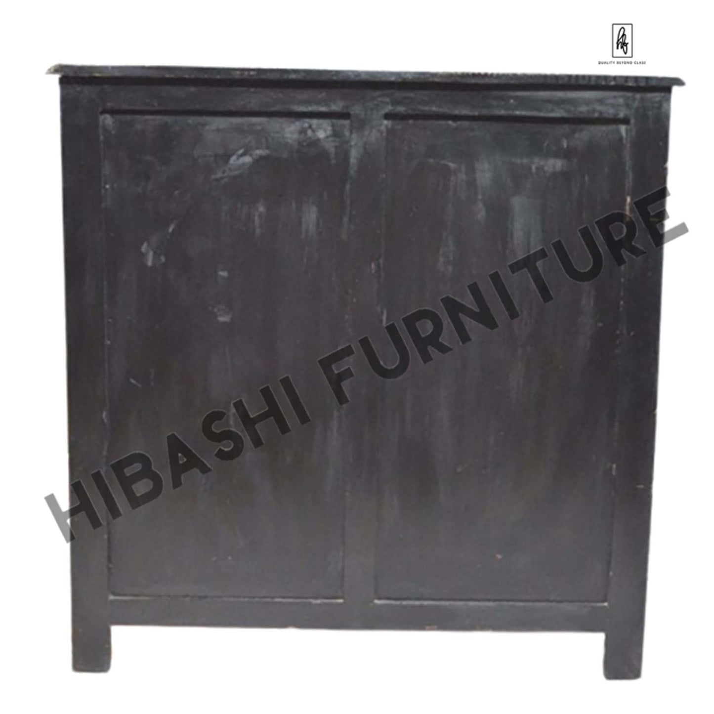 Pandora Bone Inlay Reclaimed Wood Tallboy Chest of 5 Drawers – handcrafted solid wood furniture