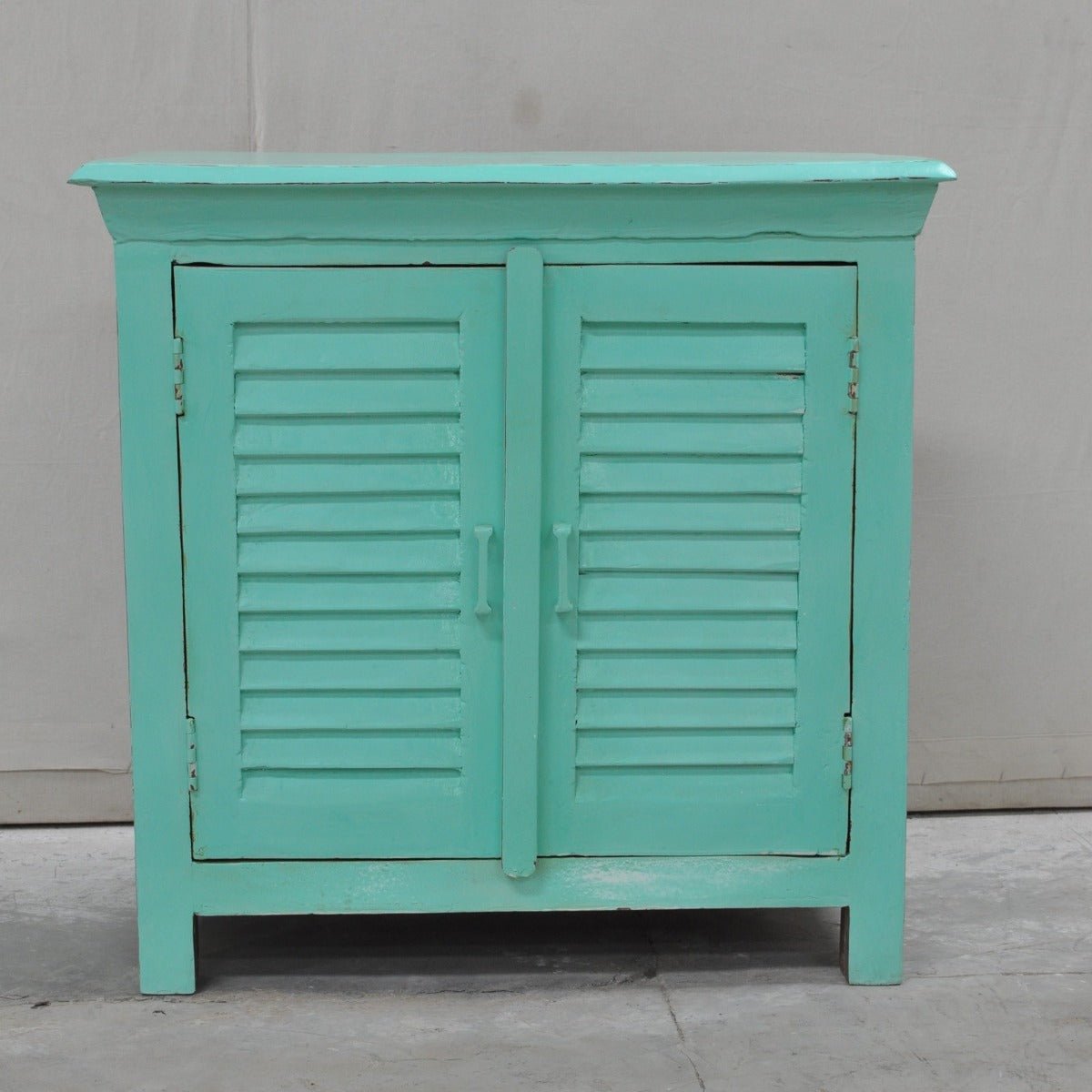 Wooden Sideboard, Kitchen Cabinet with Shutter Sliding Doors – handcrafted solid wood furniture