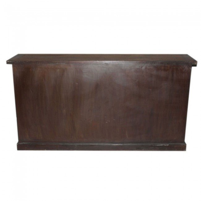 X DESIGN GLASS DOOR SIDEBOARD - Chocolate - 200 - 40 - 100 – handcrafted solid wood furniture