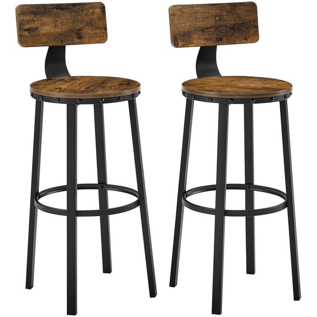 Abra Bar chairs with Footrest - Bar Stool Industrial - Industrial - Stable – handcrafted solid wood furniture