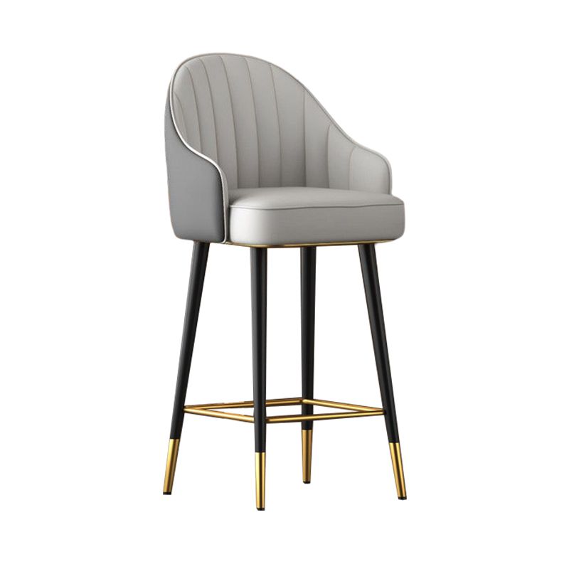 Abra Faux leather Bar Stool with steel Legs Set of 2 Stools – handcrafted solid wood furniture