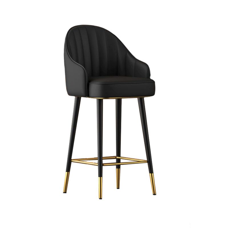 Abra Faux leather Bar Stool with steel Legs Set of 2 Stools – handcrafted solid wood furniture