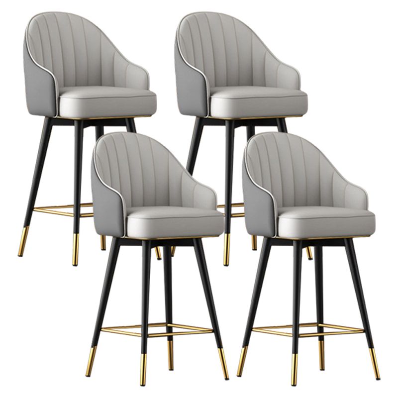 Abra Faux leather Bar Stool with steel Legs Set of 2 Stools – handcrafted solid wood furniture