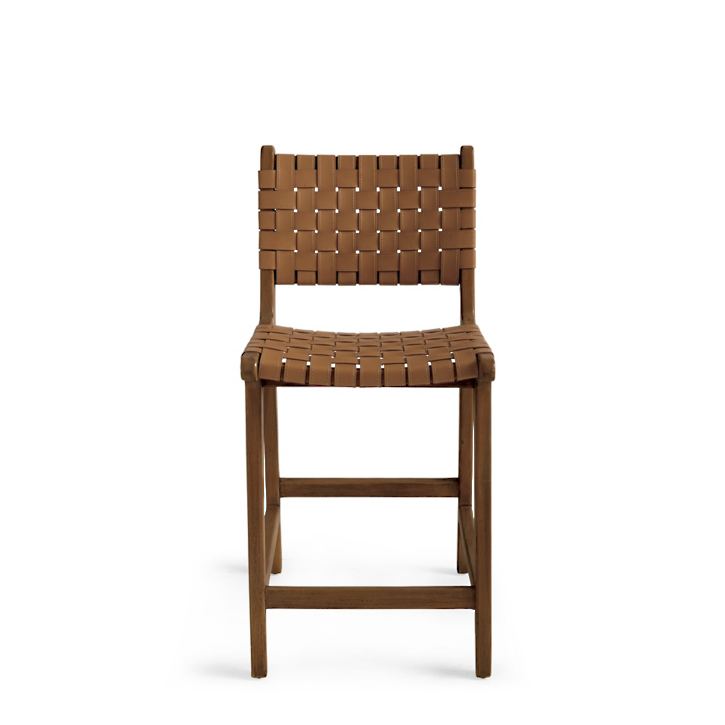 Aeterna Solid wood low back Bar/Counter Stool Set of 2 pieces – handcrafted solid wood furniture