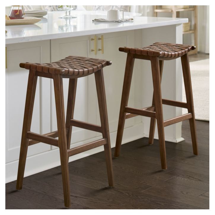 Aeterna Solid Wood Recamier Bar/Counter stool – handcrafted solid wood furniture