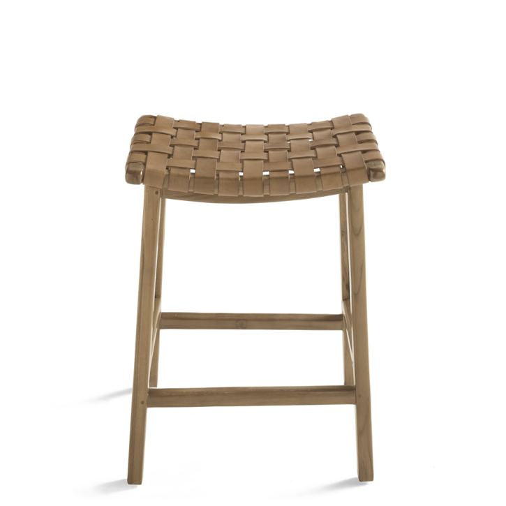 Aeterna Solid Wood Recamier Bar/Counter stool – handcrafted solid wood furniture