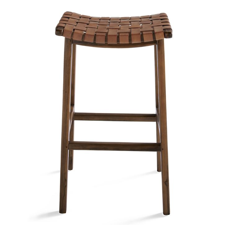 Aeterna Solid Wood Recamier Bar/Counter stool by Hibashi Furniture – handcrafted solid wood furniture made in India