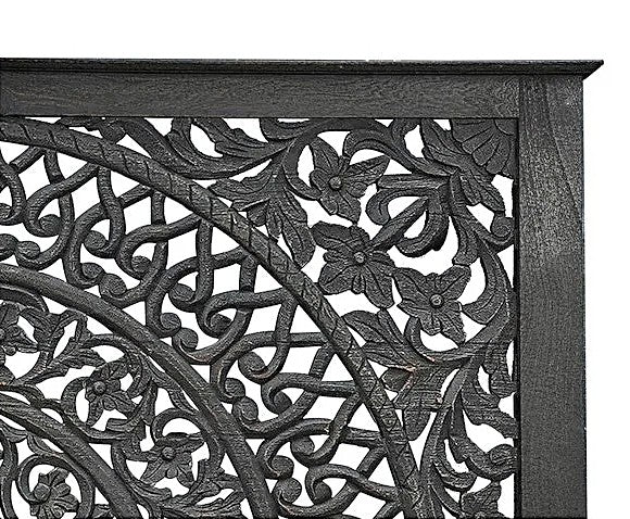 Alamid Hand carved Indian Bed – handcrafted solid wood furniture