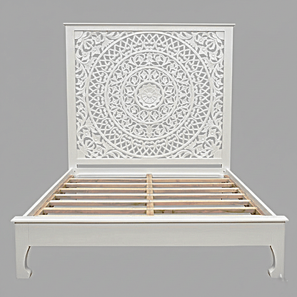 Alamid Hand carved Indian Bed - HF Commercial Furniture