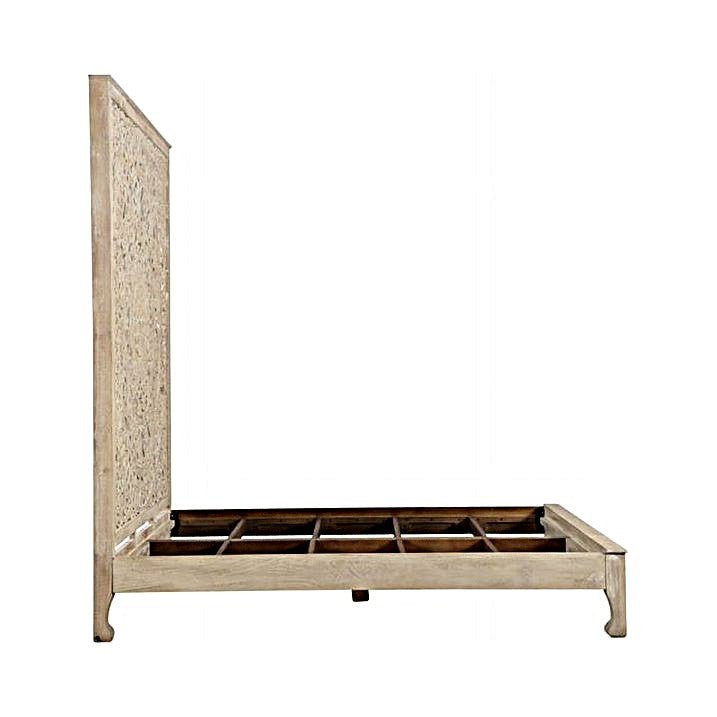 Alamid Hand carved Indian Bed – handcrafted solid wood furniture