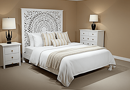 Alamid Hand carved Indian Bed – handcrafted solid wood furniture
