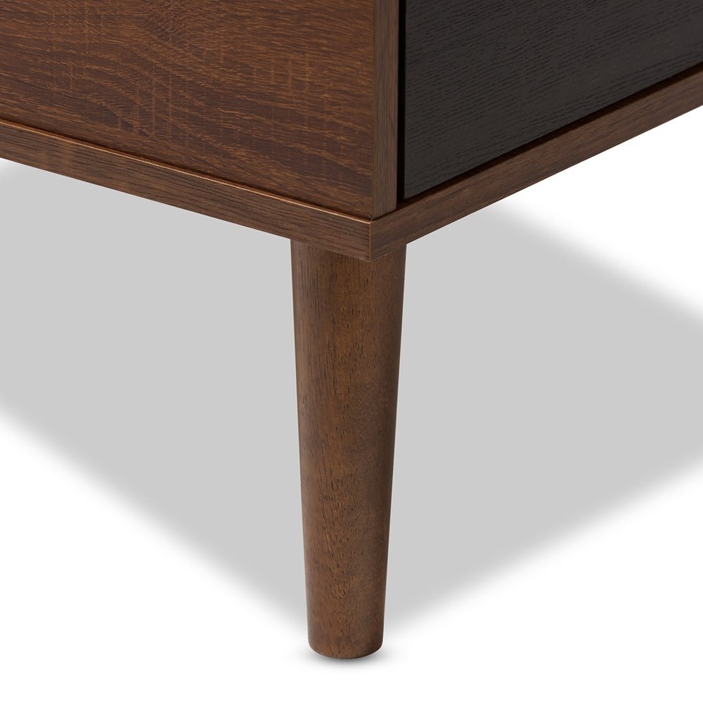 Alice Mid - Century Solid Wooden 1 - Drawer Entryway Storage Bench – handcrafted solid wood furniture