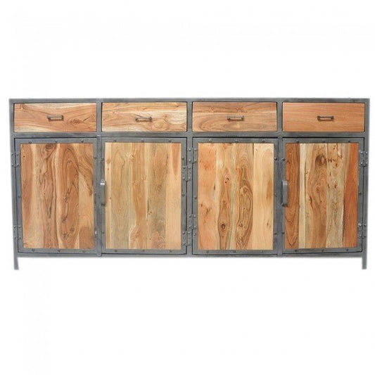 ANGLE METAL AND TIMBER SIDEBOARD – handcrafted solid wood furniture