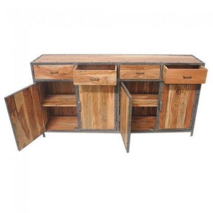 ANGLE METAL AND TIMBER SIDEBOARD – handcrafted solid wood furniture