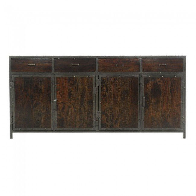 ANGLE METAL AND TIMBER SIDEBOARD – handcrafted solid wood furniture