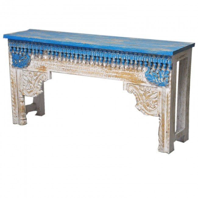 Antique Hand Carved Console Table/Hall Table – handcrafted solid wood furniture
