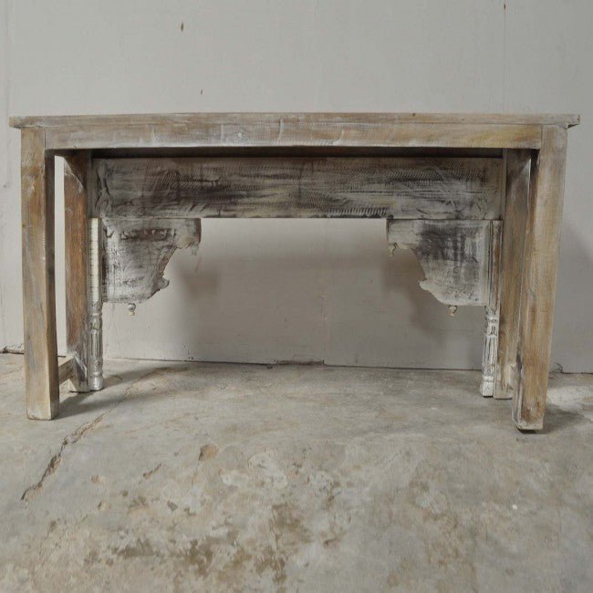 Antique Hand Carved Hall Table – handcrafted solid wood furniture