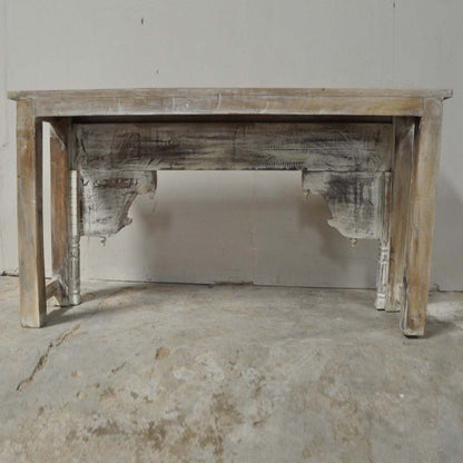 Antique Hand Carved Hall Table – handcrafted solid wood furniture