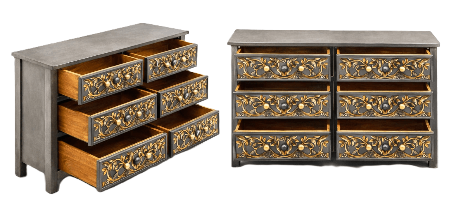 Arbor Vitae Royale™ Hand - Carved Tree of Life Solid Wood Platform Bed / Bed Collection – handcrafted solid wood furniture