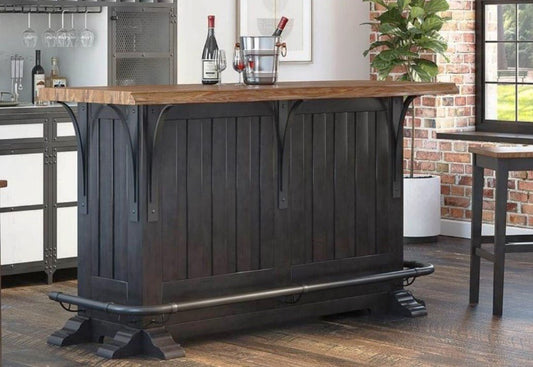 Arlington Solid Wood One Drawer Bar Table Indoor / Outdoor – handcrafted solid wood furniture