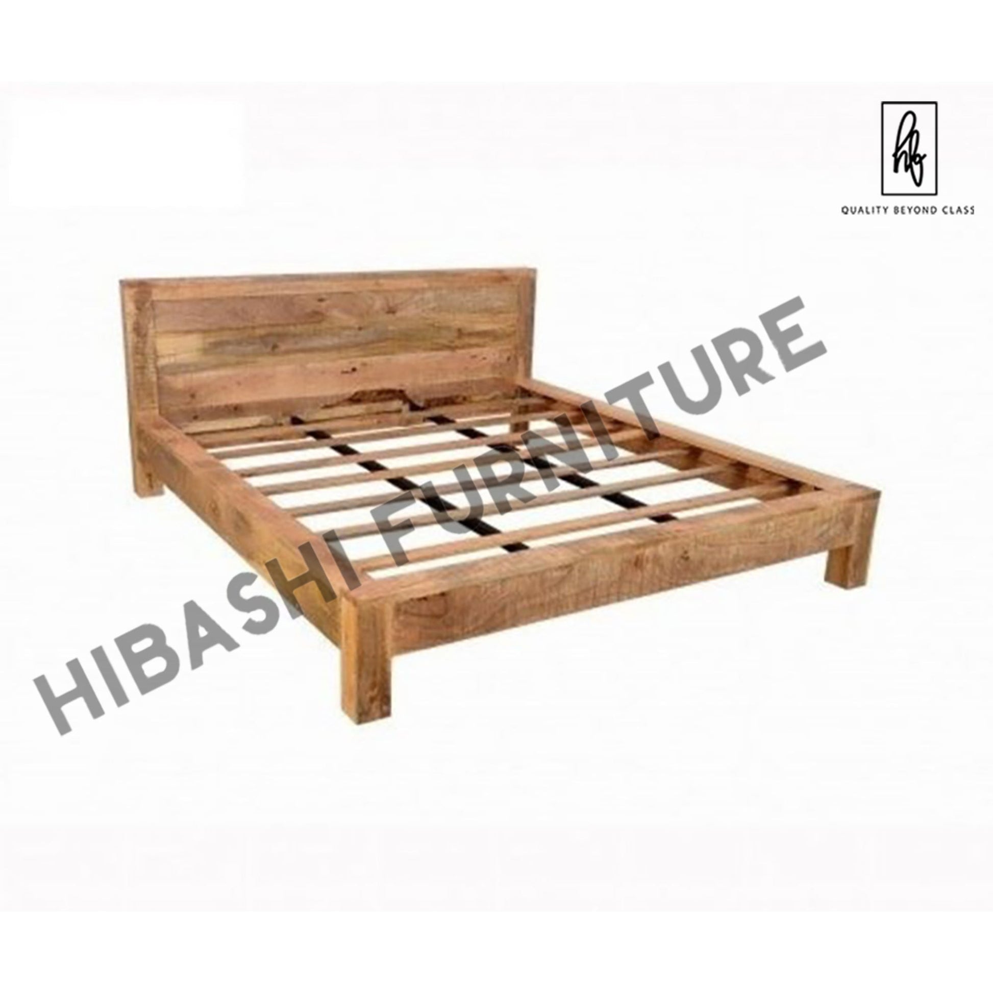 Avalon Indian Wooden Zen Mango Rustic Bed – handcrafted solid wood furniture