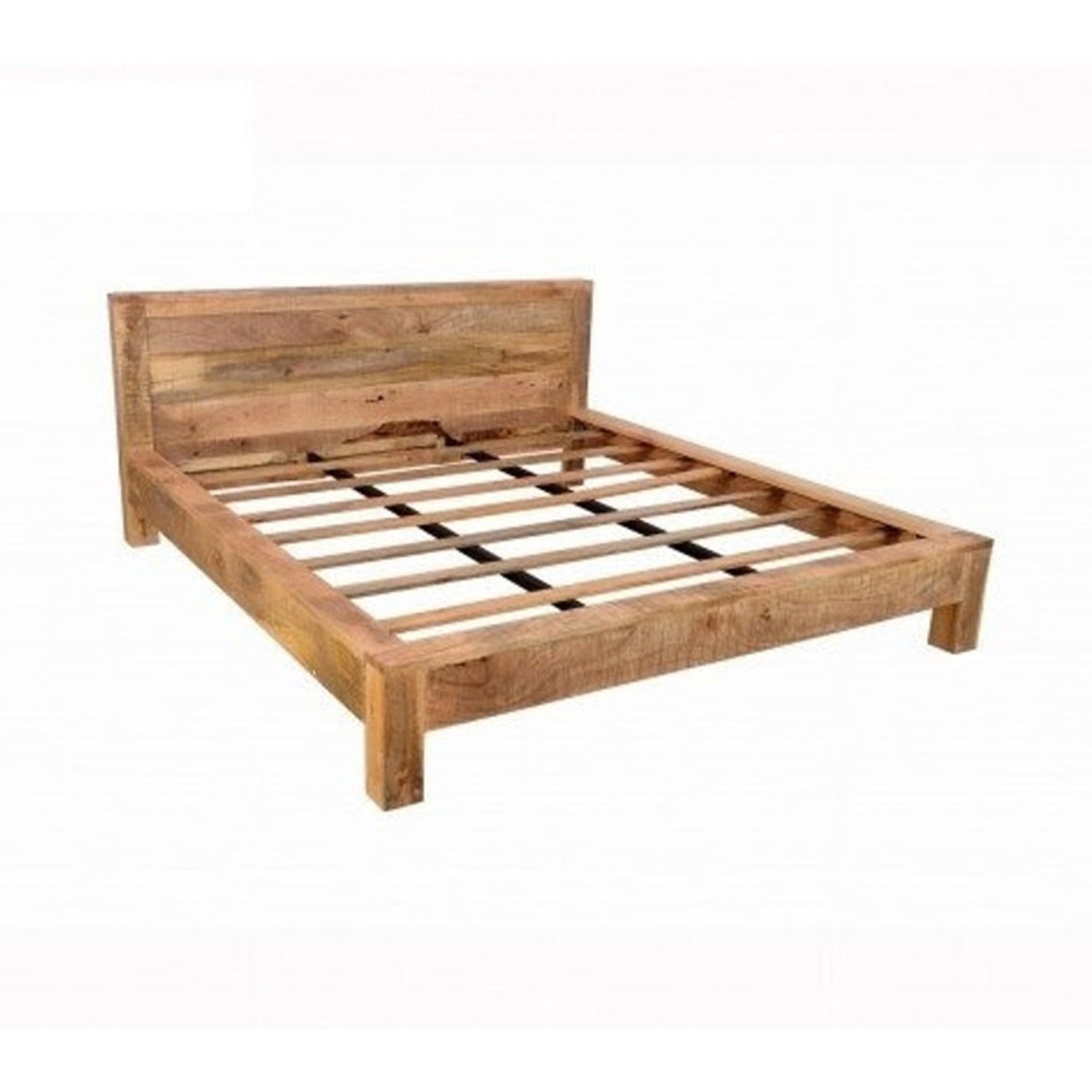 Avalon Indian Wooden Zen Mango Rustic Bed – handcrafted solid wood furniture