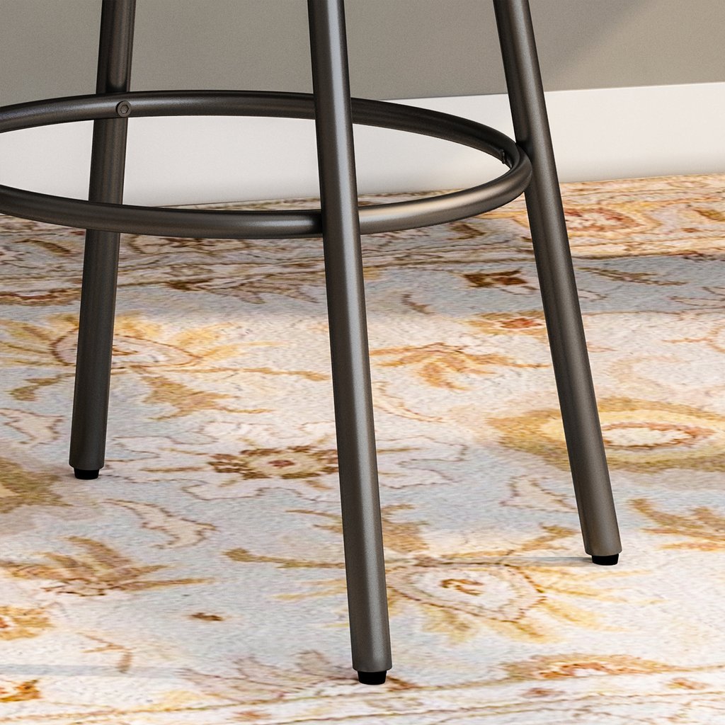 Bacolod Swivel Barstool with Rubberwood Seat – handcrafted solid wood furniture