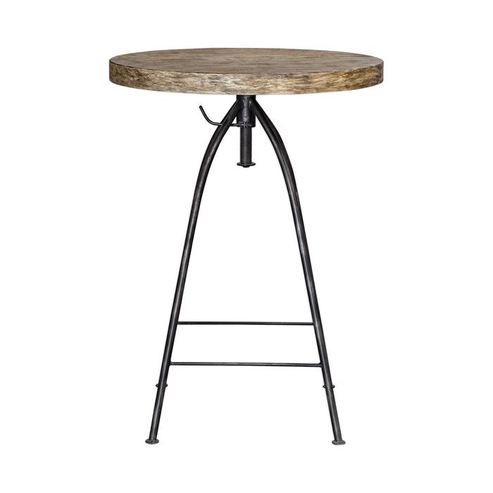 Balayan Handmade Uttermost Industrial Pub Table – handcrafted solid wood furniture