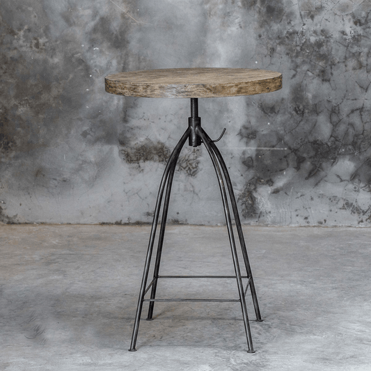 Balayan Handmade Uttermost Industrial Pub Table – handcrafted solid wood furniture