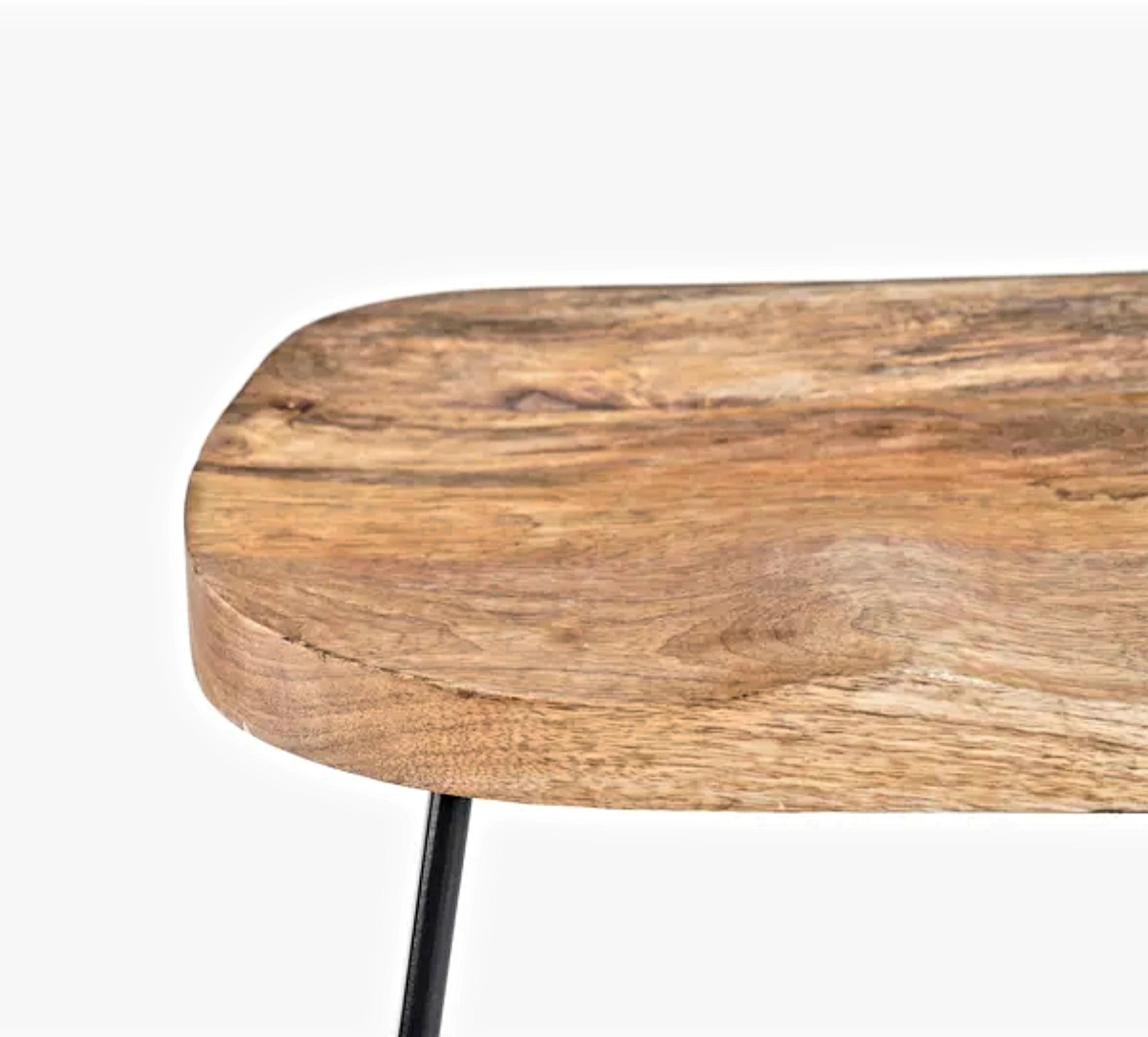 Banga Retro Rectangular Bar Table Natural Industrial Pub Table – handcrafted solid wood furniture