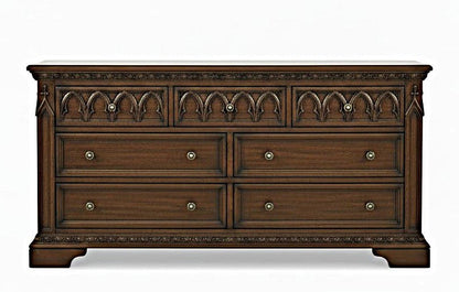 Blackspire Gothic Hand - Carved Solid Wood Platform Bed & Bedroom Collection – handcrafted solid wood furniture