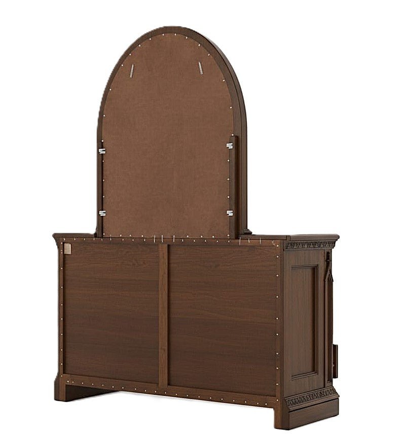 Blackspire Gothic Hand - Carved Solid Wood Platform Bed & Bedroom Collection – handcrafted solid wood furniture