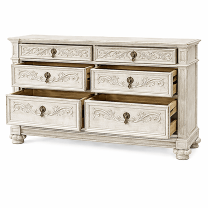Blackthorn™ Gothic Hand - Carved Solid Wood Platform Bed & Bedroom Collection – handcrafted solid wood furniture