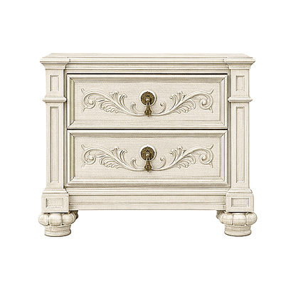 Blackthorn™ Gothic Hand - Carved Solid Wood Platform Bed & Bedroom Collection – handcrafted solid wood furniture