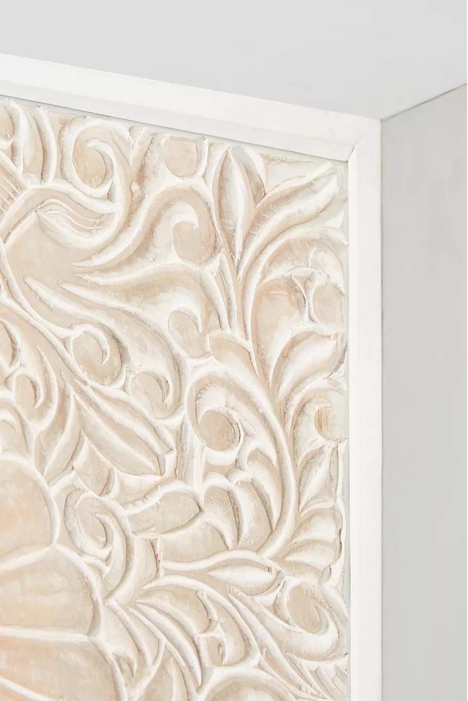 Bohemian Indian Hand Carved Mango Wood Sideboard – handcrafted solid wood furniture