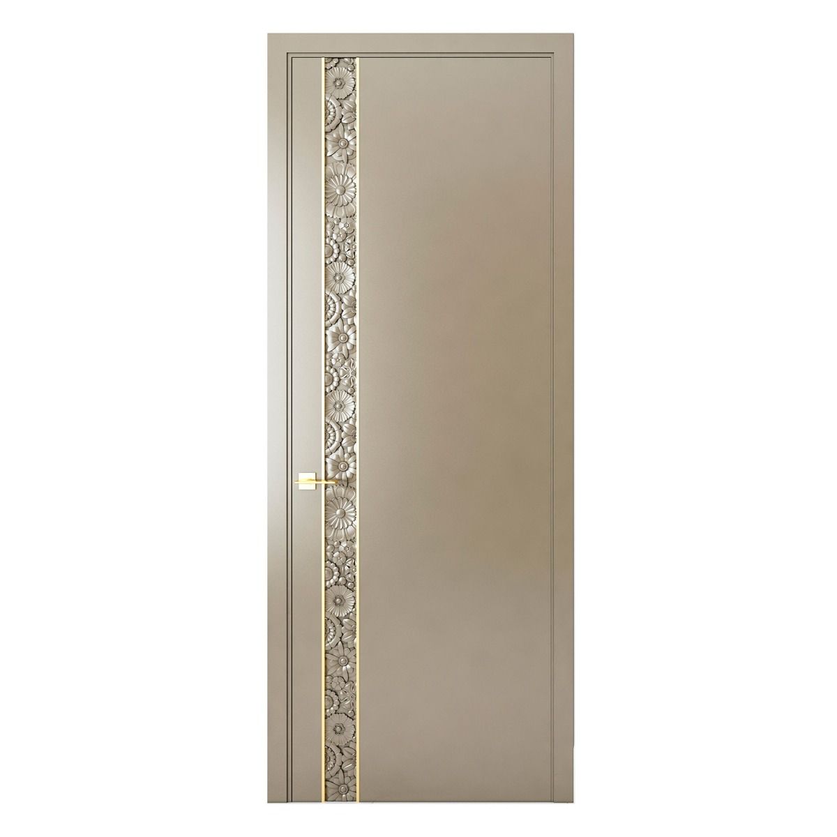 BOHOL Floral Wooden Door – handcrafted solid wood furniture