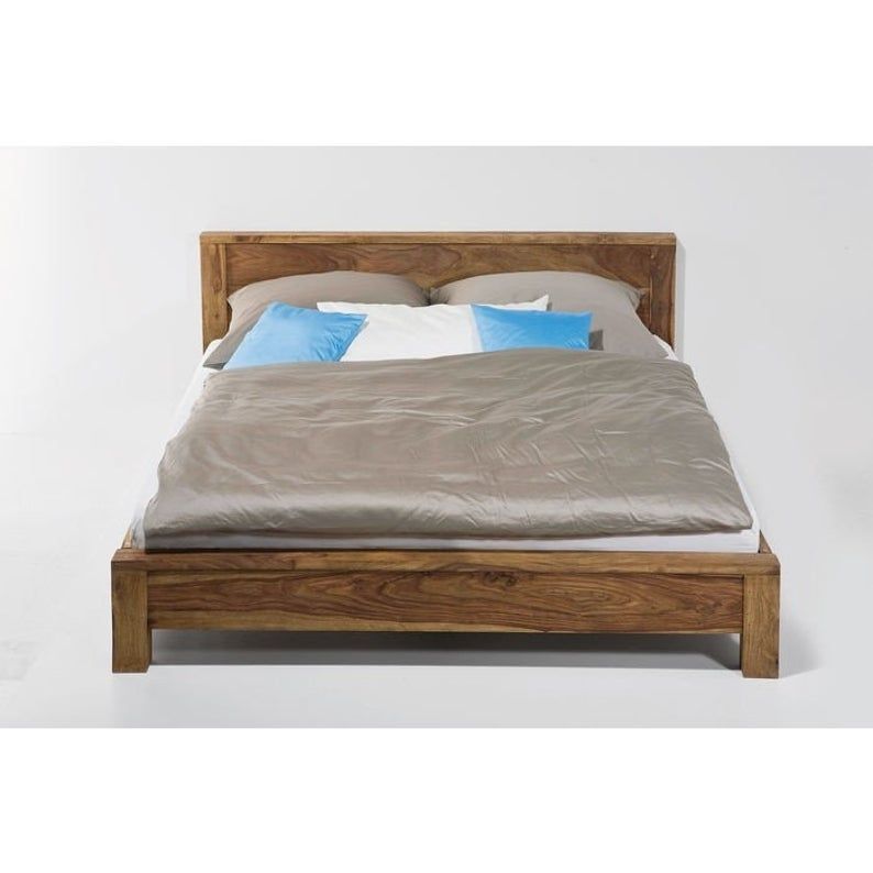 Boston Contemporary Solid Wooden Platform Bed – handcrafted solid wood furniture