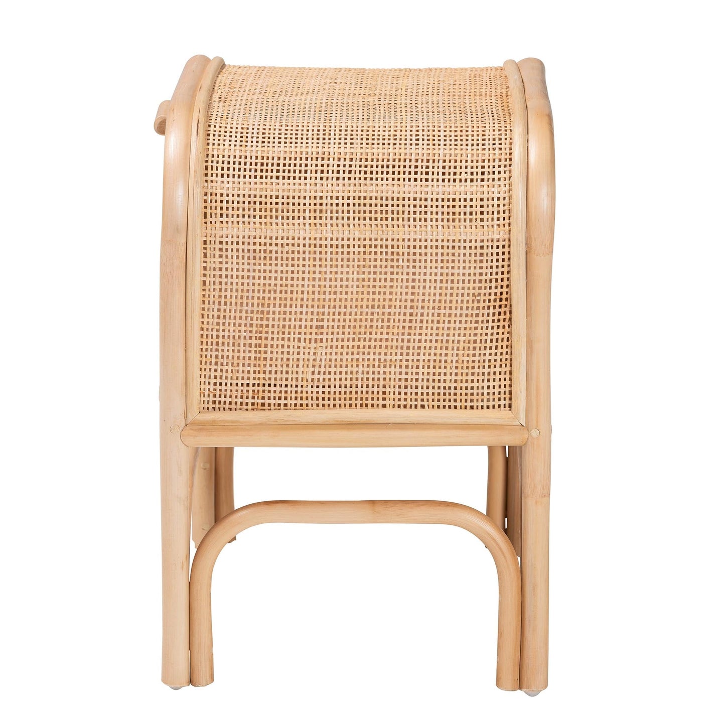 Calvin & Bay Natural Bohemian Rattan 1 Drawer Bedside / Nightstand – handcrafted solid wood furniture