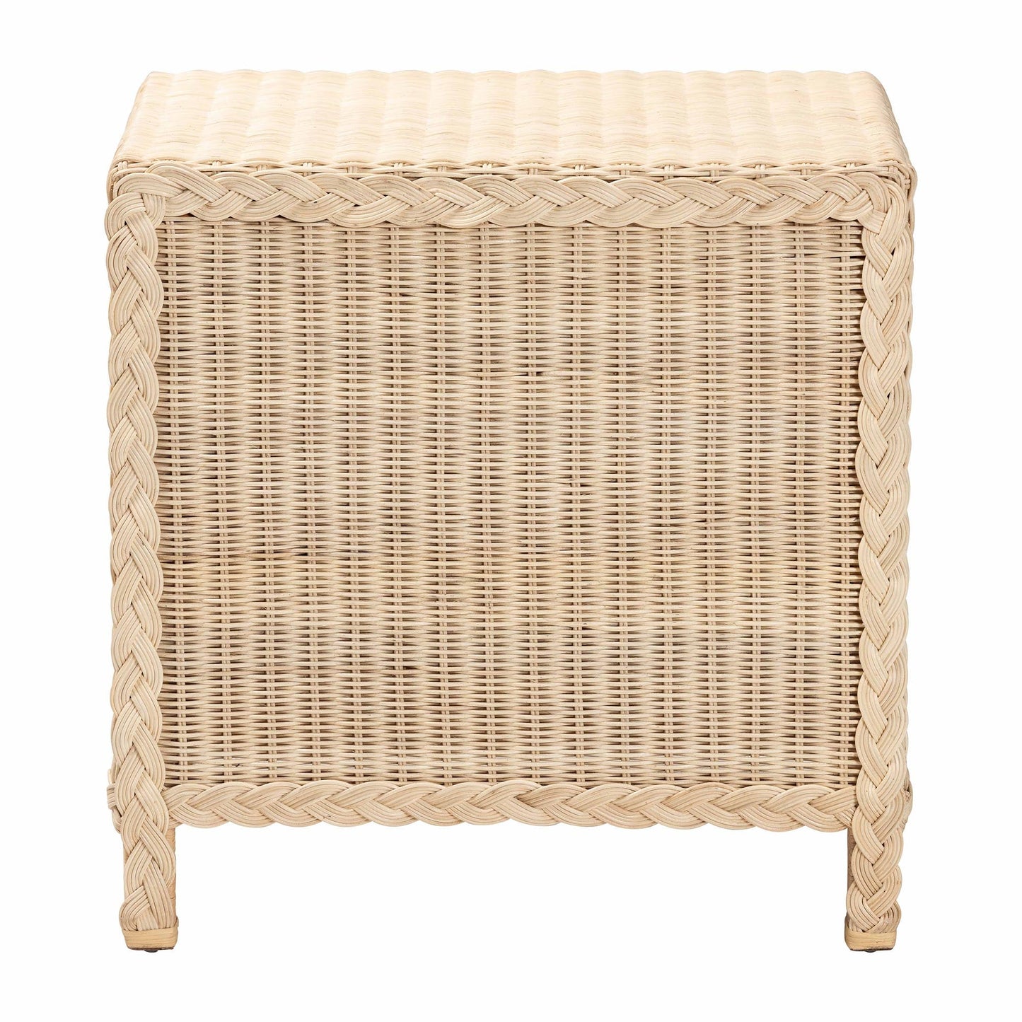 Calvin Bohemian Natural Rattan 1 - drawer Bedside / Nightstand – handcrafted solid wood furniture