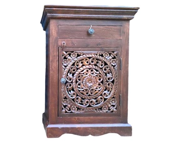 Calvin Lotus NightStand – handcrafted solid wood furniture