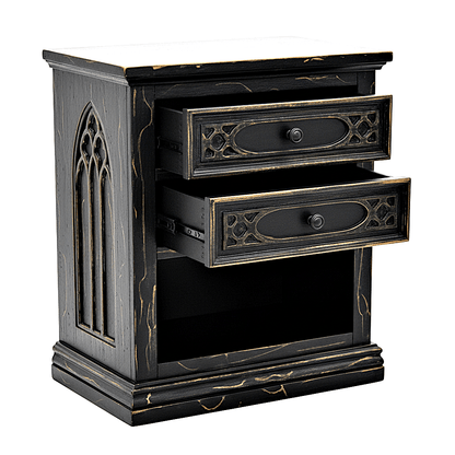 🏰 Cathedral Reverie Hand - Carved Gothic Bed – Solid Teakwood – handcrafted solid wood furniture