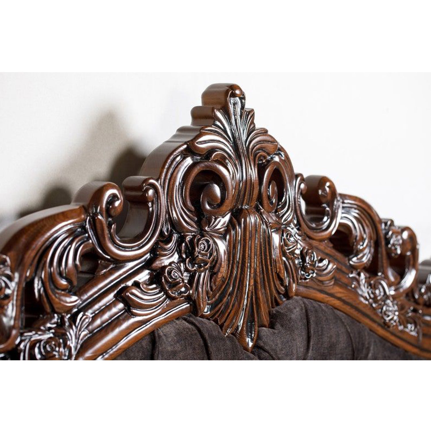 CLASSICO Solid Mango Wood Hand Carved Bed – handcrafted solid wood furniture