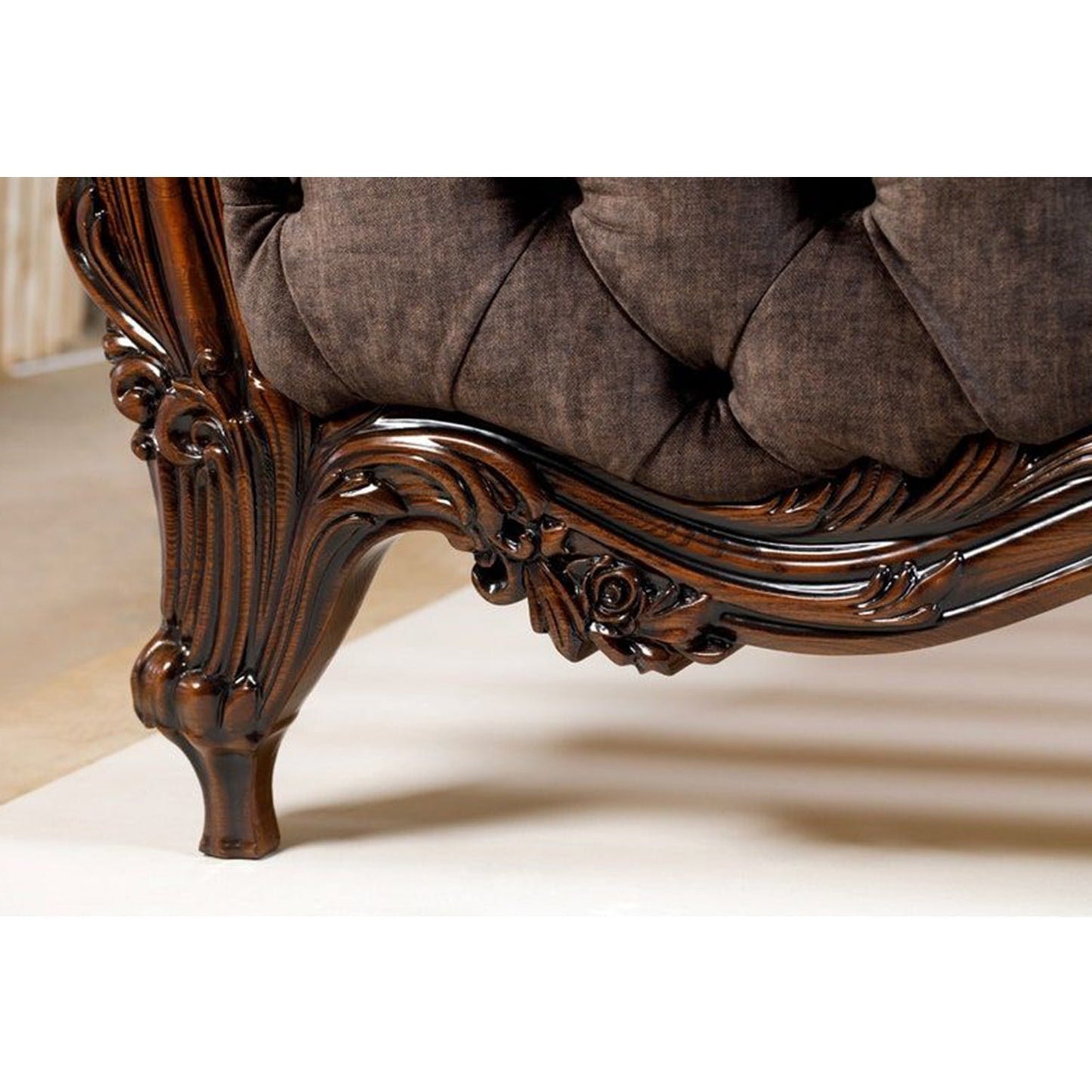 CLASSICO Solid Mango Wood Hand Carved Bed – handcrafted solid wood furniture