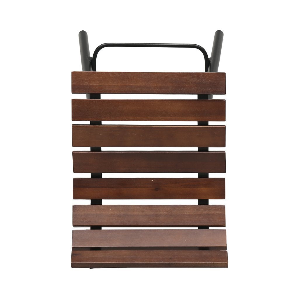 CLAVER 35" Industrial Wooden Barstool (Set of 2) – handcrafted solid wood furniture