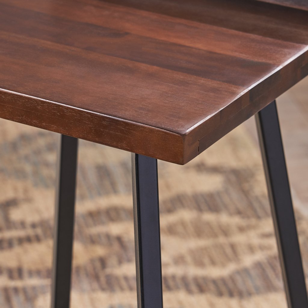 CORON Industrial Indoor Bar Stools Modern – handcrafted solid wood furniture